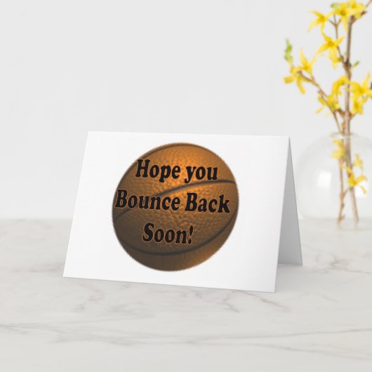 すぐに跳ね返る カード (黄色い花)