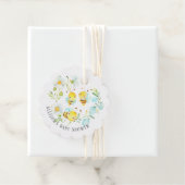 すぐに3つの赤ちゃんシャワーメッセージカードのビー家族 フェイバータグ (インサイチュ)