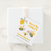 すぐに3ビーテーマ赤ちゃんシャワーの家族になる フェイバータグ (インサイチュ)