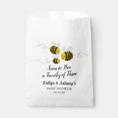 すぐに3人家族になる |赤ちゃんシャワー フェイバーバッグ (正面)