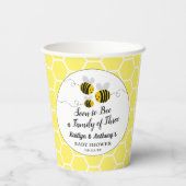 すぐに3人家族になる |赤ちゃんシャワー 紙コップ (裏面)