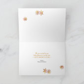 すぐに3本のクリスマスツリーの金ゴールドに シーズンカード (内部)