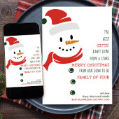 すぐに4つの雪だるま妊娠の家族になる シーズンカード