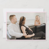 すぐに4つの2つの写真になる妊娠発表 案内状 (裏面)