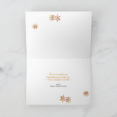 すぐに4本のクリスマスツリーの金ゴールドに シーズンカード (内部)