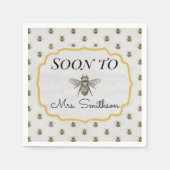 すぐに"BEE"ナプキン スタンダードカクテルナプキン (正面)