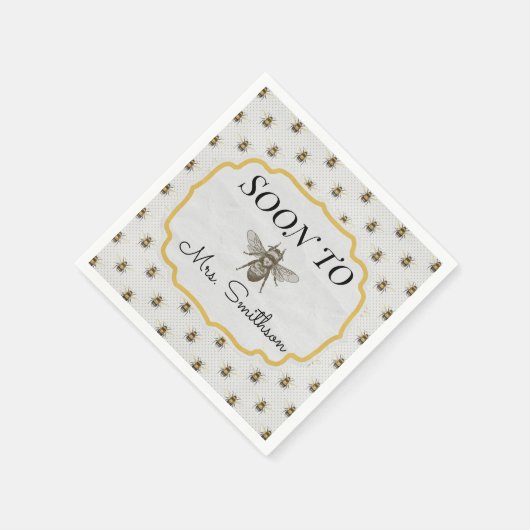 すぐに"BEE"ナプキン スタンダードカクテルナプキン (角)