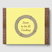 すぐにbリル"カウボーイベビーシャワーゲストブック ゲストブック (裏面)