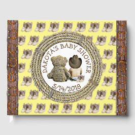 すぐにbリル"カウボーイベビーシャワーゲストブック ゲストブック