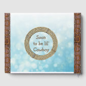 すぐにbリル"カウボーイベビーシャワーゲストブック ゲストブック (裏面)