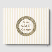 すぐにbリル"カウボーイベビーシャワーゲストブック ゲストブック (裏面)