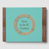 すぐにbリル"カウボーイベビーシャワーゲストブック ゲストブック (裏面)