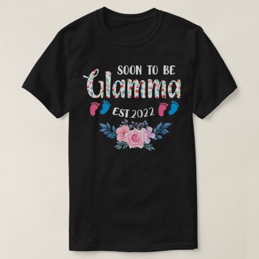 すぐにGlamma Est 2022フローラ母おもしろいD Tシャツ (デザイン正面)