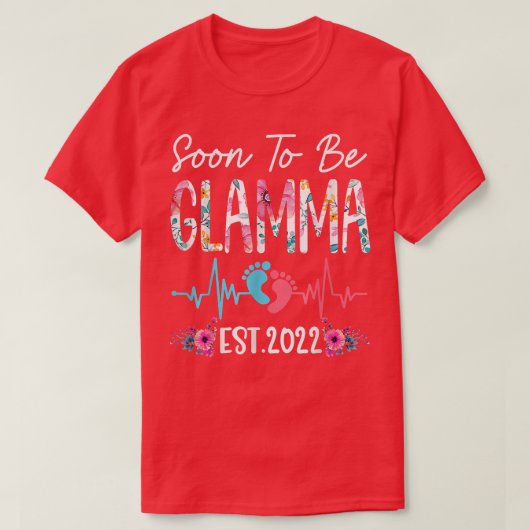 すぐにGlamma Est 2022フローラ母おもしろいD Tシャツ (デザイン正面)