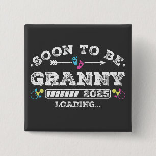 すぐにGranny 2025へのロード正方形のボタン 缶バッジ