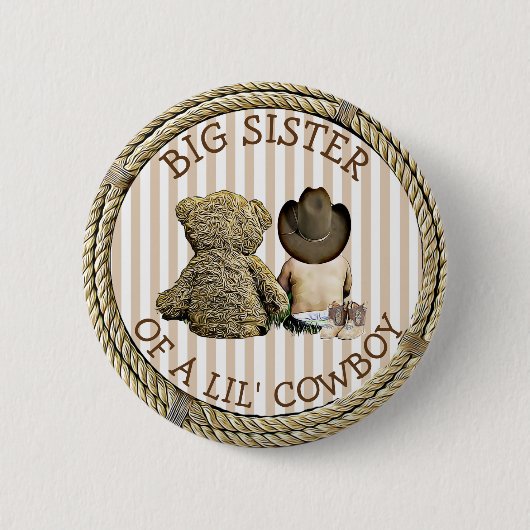 すぐにLil Cowboyボタンの姉妹になる 缶バッジ (正面)