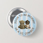 すぐにMommyのLil Cowboyボタン 缶バッジ (正面&裏面)