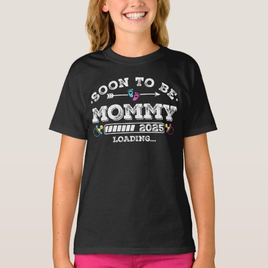 すぐにMommy 2025ロードガールになる Tシャツ (正面)