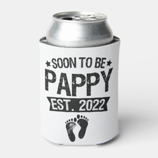 すぐにPappy 2022新しいおもしろいベビー生まれギフトになる 缶クーラー (缶正面)