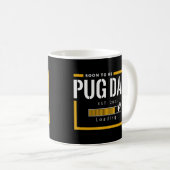 すぐにPugパパになる2023父の日の最初の時間Ne コーヒーマグカップ (正面右)