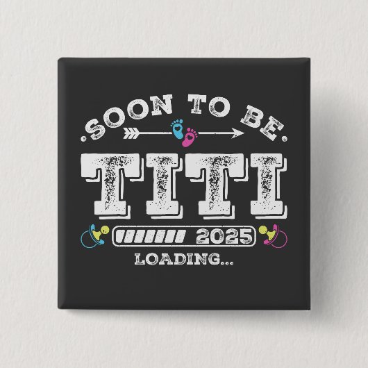 すぐにTiti 2025ロード正方形ボタンになる 缶バッジ (正面)