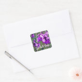 すぐにWallflower Bowles Mauve #1スタンプ スクエアシール (封筒)