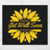 すぐヒマワリのワインラベルきらめくを入手する スパークリングワインラベル (シングルラベル)