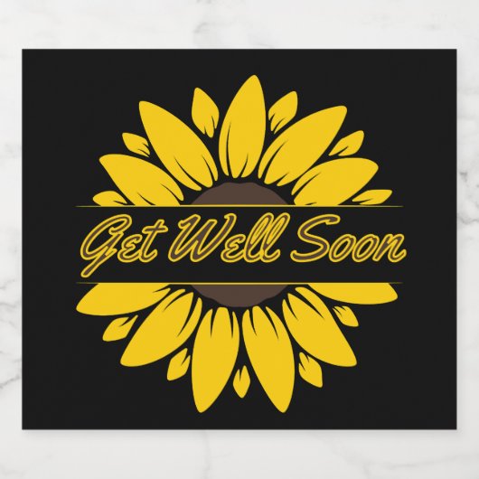 すぐヒマワリのワインラベルきらめくを入手する スパークリングワインラベル (シングルラベル)