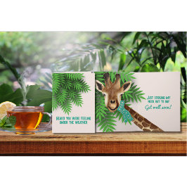 すぐ元気になるって言って首を突っ張って カード