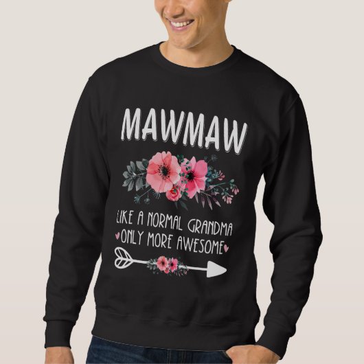 すごいおばあちゃん MawMaw フロ スウェットシャツ (正面)