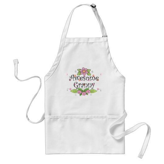 すごいおばあちゃんTシャツ スタンダードエプロン (正面)