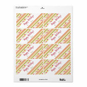 すごいおもしろいとよくはしゃぐホリデーギフトラベル ラベル (フルシート)