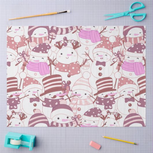 すごいおもしろいとモダン雪だるま 薄葉紙 (クラフト)