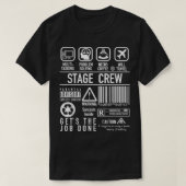 すごいおもしろいステージクルーのシャツ – Backstage Tech Week Tシャツ (デザイン正面)