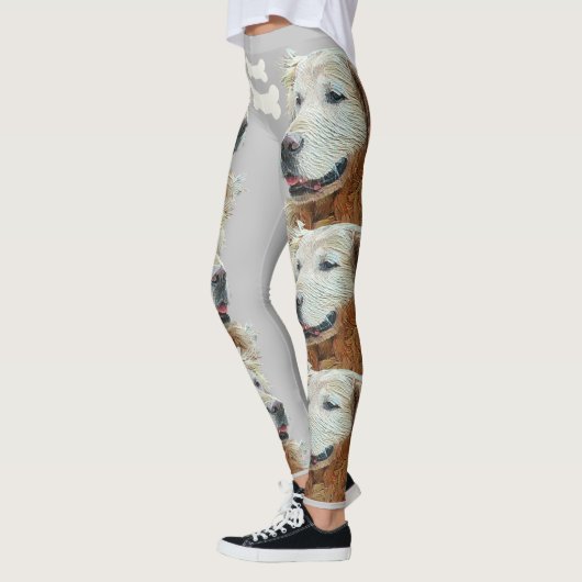 すごいおもしろい色彩の鮮やかゴールデンレトリバーレギンス レギンス (左)