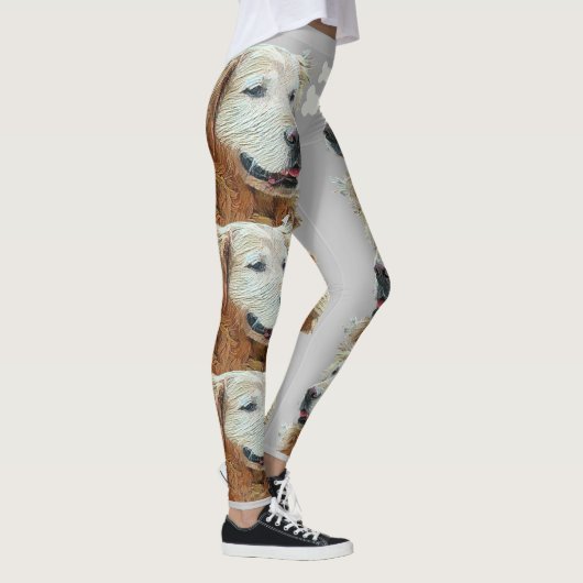 すごいおもしろい色彩の鮮やかゴールデンレトリバーレギンス レギンス (右)