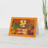 すごいお客様の**11月の誕生日**カードです カード (正面)