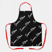 すごいお母さん可愛いかわいらしエレガント モダン エプロン (正面)