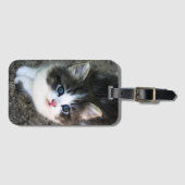 すごいかわいい子猫ポートレート ラゲッジタグ (正面横)