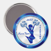 すごいかわいい安いパーソナライズされた応援 マグネット (正面/裏面)