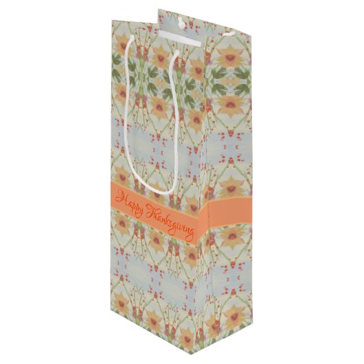 すごいかわいらし感謝祭ワイン抱き枕 ワインギフトバッグ (正面アングル)