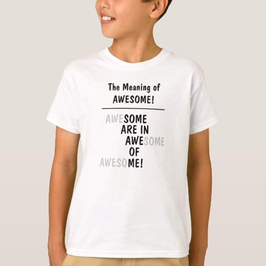 すごいって意味のかっこいいおもしろい引用 Tシャツ (正面)