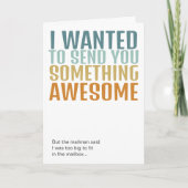 すごいものを送るよ カード (正面)