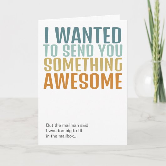 すごいものを送るよ カード (正面)