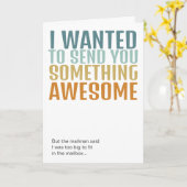 すごいものを送るよ カード (黄色い花)