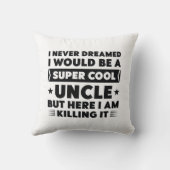 すごいカッコいい叔父 クッション (裏面)