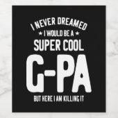 すごいカッコいいG-Pa |祖父ギフト ワインラベル (シングルラベル)