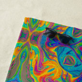 すごいカラフルおもしろい抽象芸術 ビーチタオル (インサイチュ)