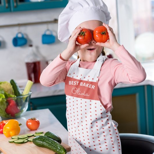 すごいキュイ最高のベーカーカラフルカップケーキベーキング エプロン