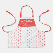 すごいキュイ最高のベーカーカラフルカップケーキベーキング エプロン (正面)